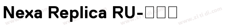 Nexa Replica RU字体转换